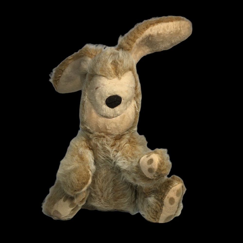 Vintage Knickerbocker Bunny Rabbit Brown Plush Stuffed Animals Distinction RARE